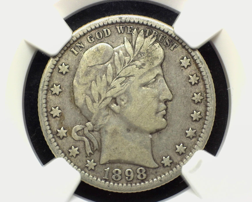 1898 O Barber Quarter NGC VF 20 - US Coin