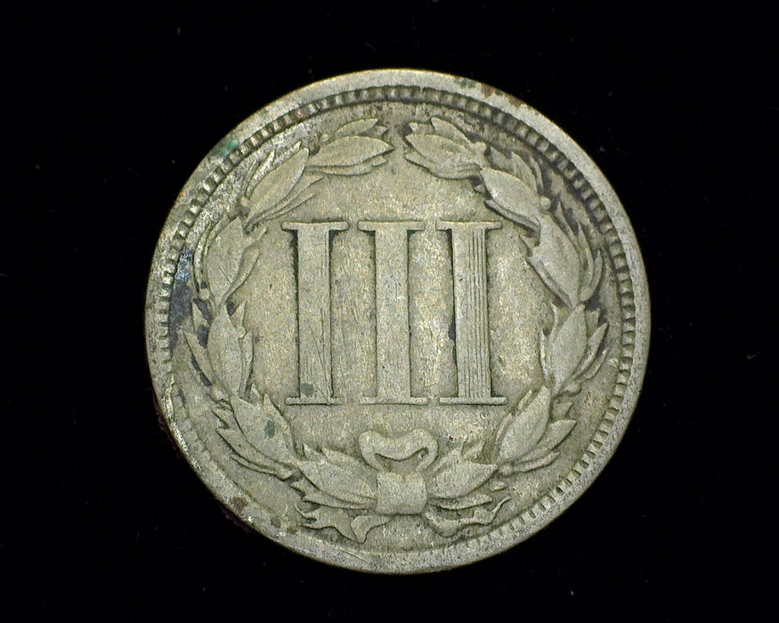 1867 Three Cent Nickel G - US Coin