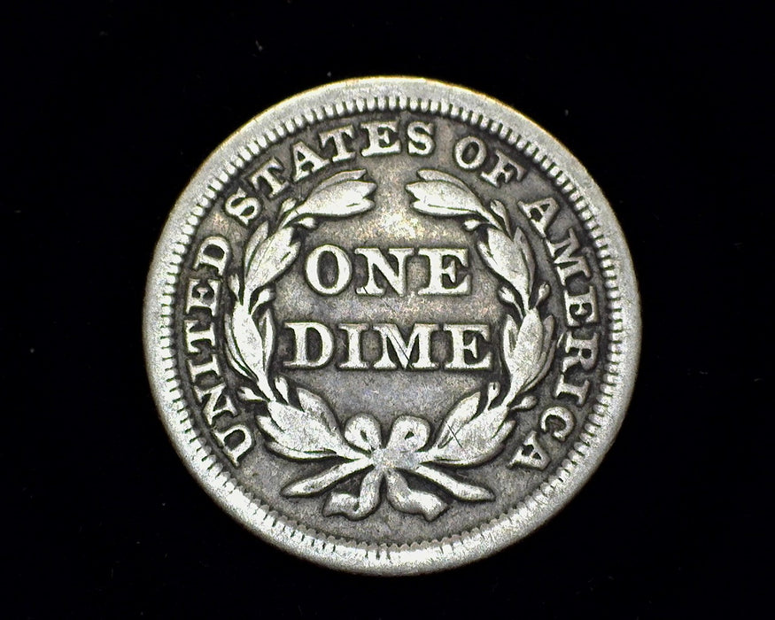 1856 Liberty Seated Dime F - US Coin