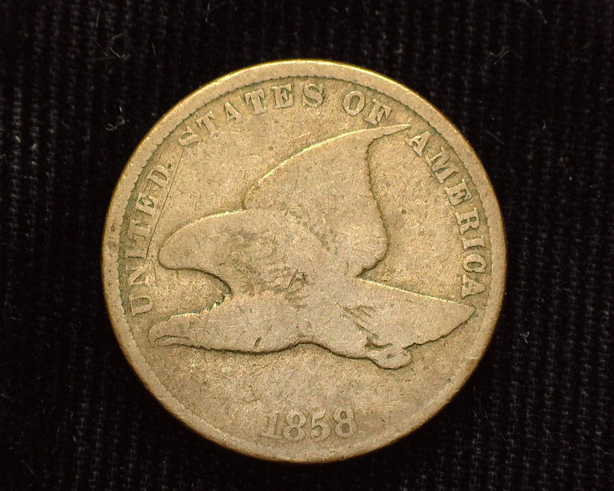 1858 Small Letters Flying Eagle Penny/Cent G - US Coin