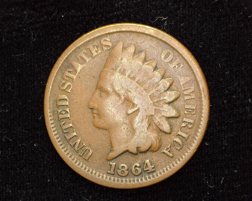 1864 Bronze Indian Head Penny/Cent G/VG - US Coin