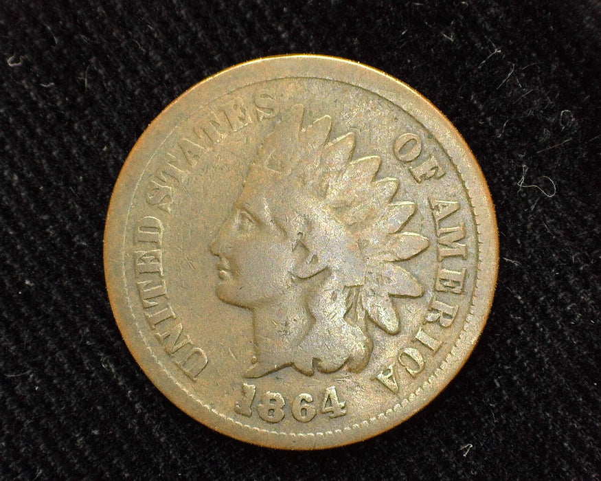 1864 L Pointed Bust Indian Head Penny/Cent G - US Coin