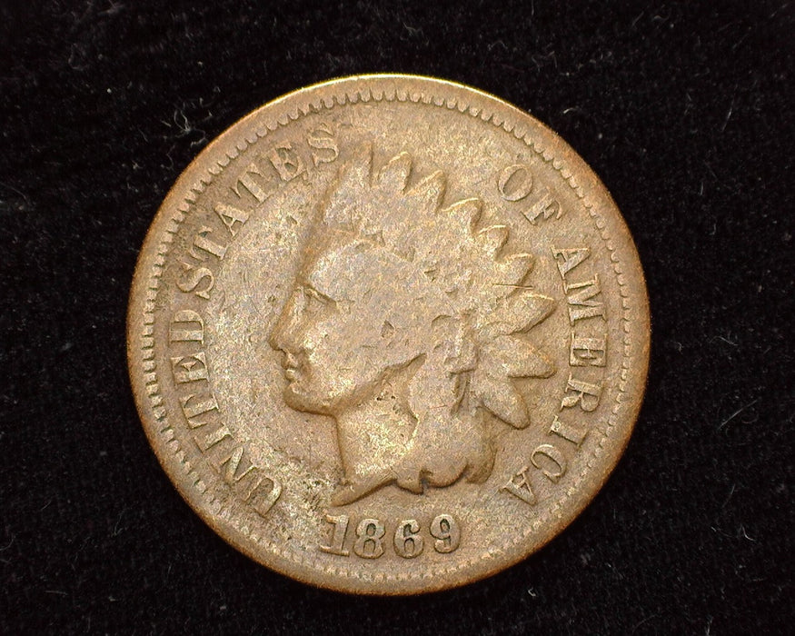 1869 Indian Head Penny/Cent G - US Coin