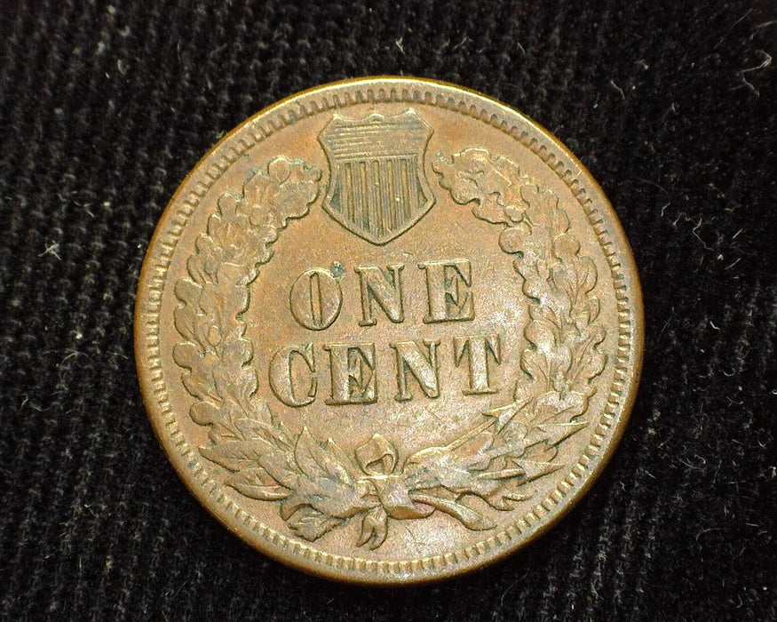 1873 Indian Head Penny/Cent F - US Coin