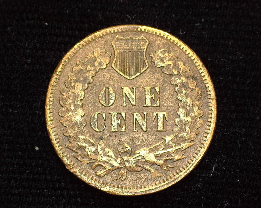 1875 Indian Head Penny/Cent F Slight Pitting - US Coin