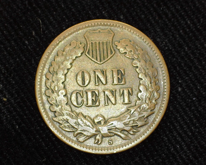 1908 S Indian Head Penny/Cent F - US Coin