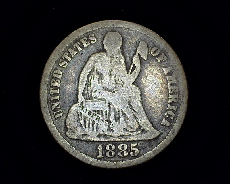 1885 Liberty Seated Dime G - US Coin