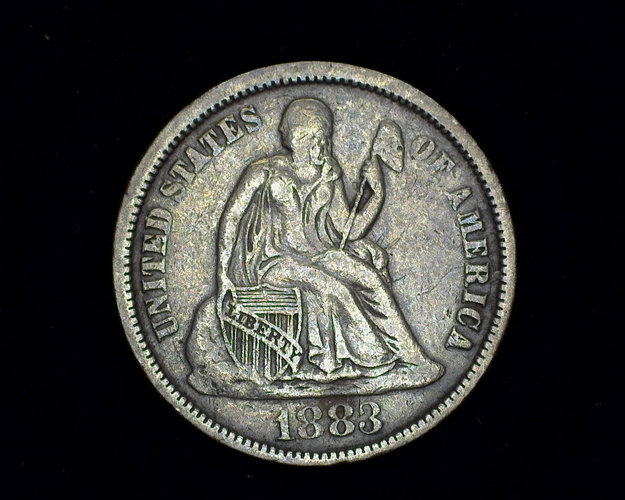 1883 Liberty Seated Dime VF - US Coin