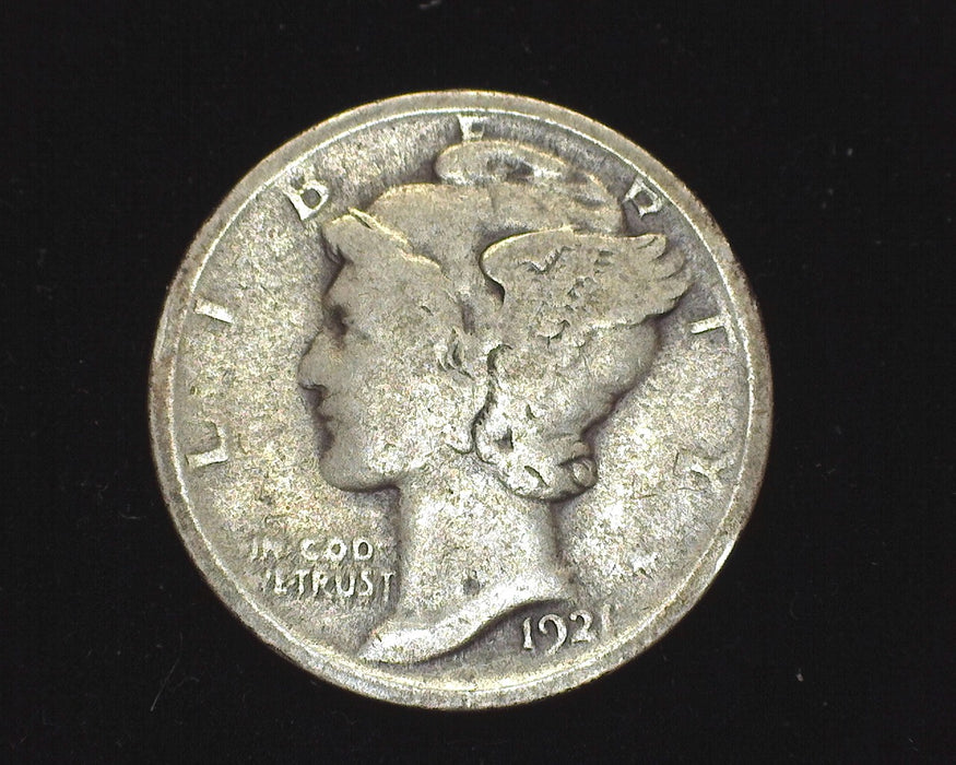 1921 Mercury Dime G/VG - US Coin