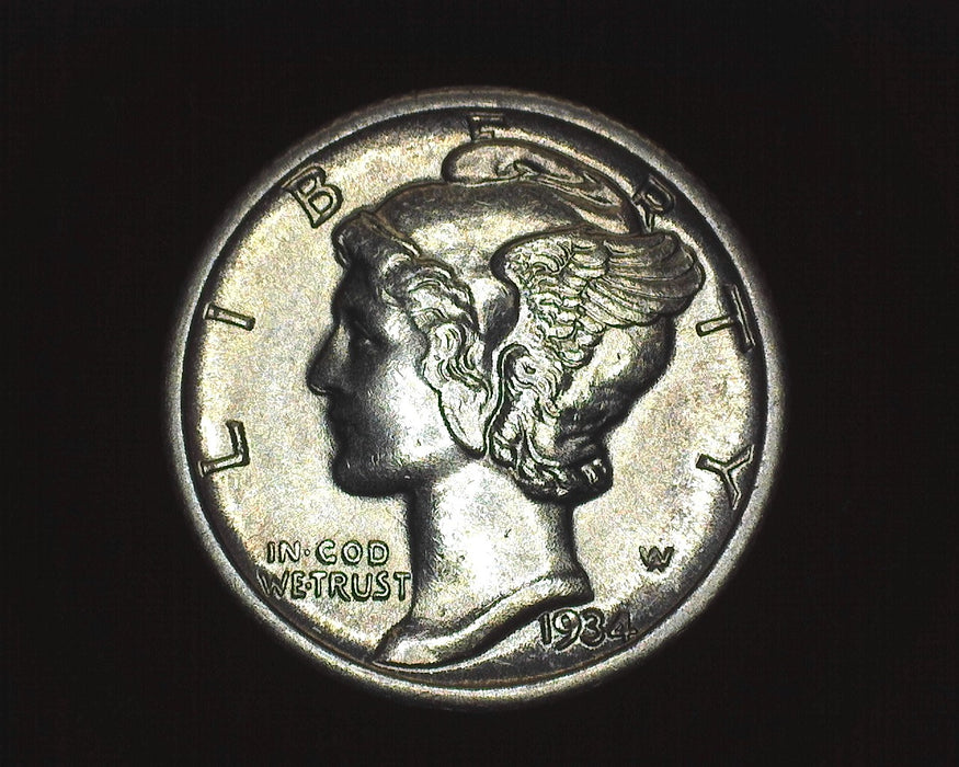 1934 Mercury Dime BU - US Coin