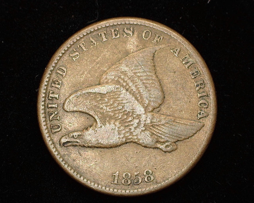 1858 Small letters Flying Eagle Penny/Cent VF - US Coin