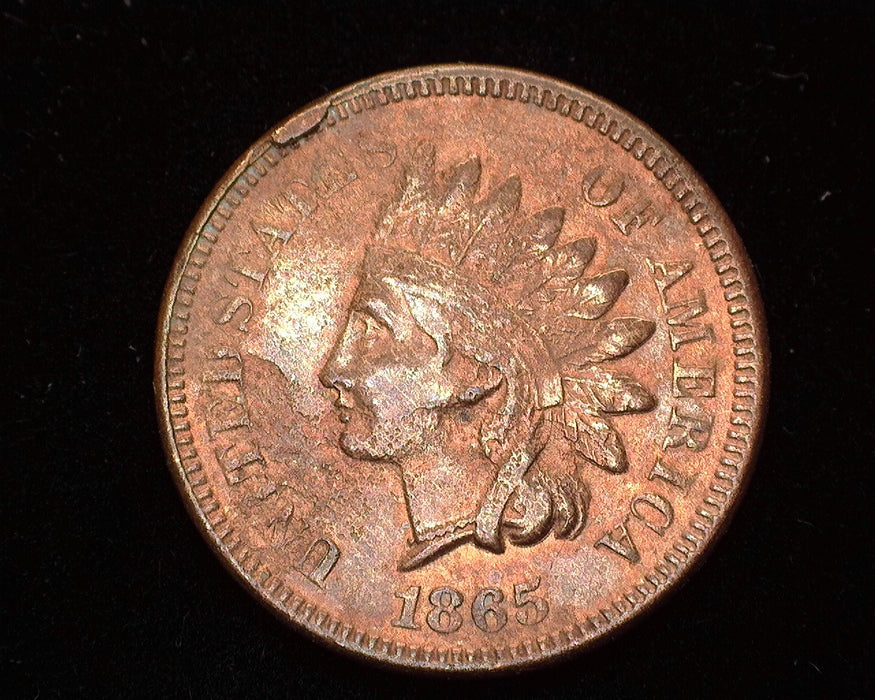 1865 Indian Head Penny/Cent XF Some porosity - US Coin