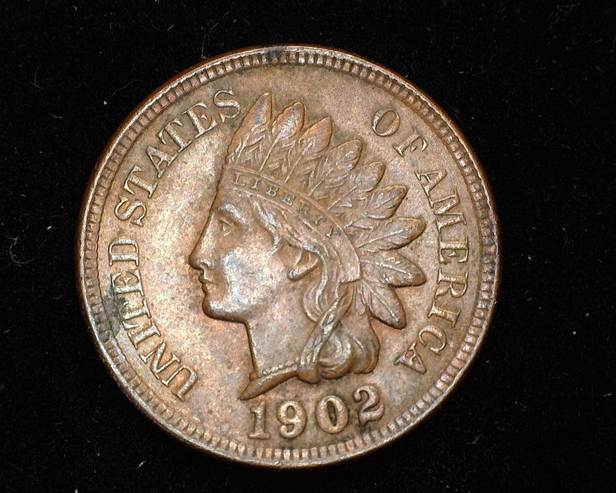 1902 Indian Head Penny/Cent XF/AU - US Coin