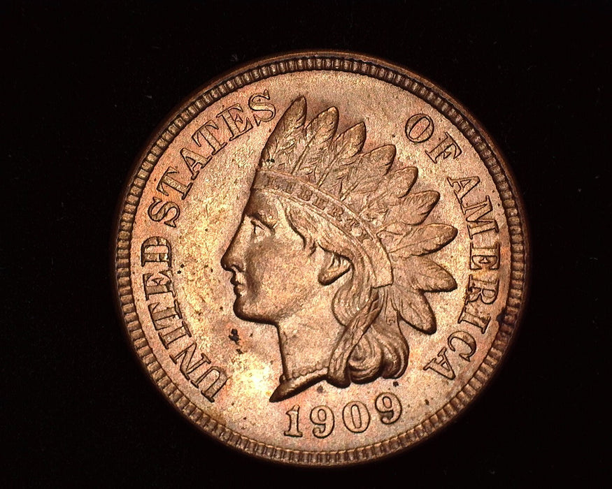 1909 Indian Head Penny/Cent BU Red - US Coin