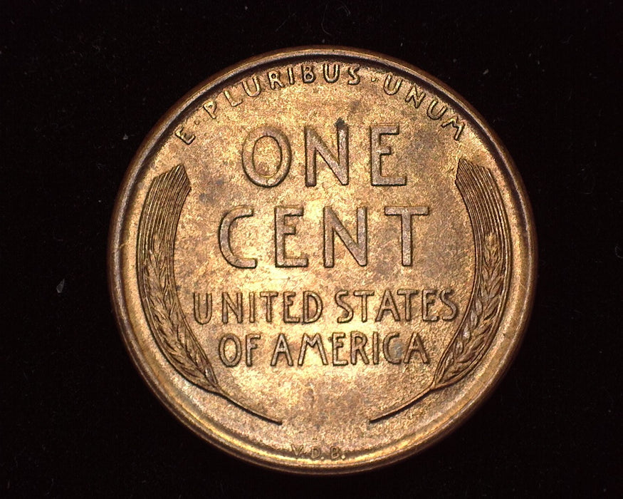 1909 VDB Lincoln Wheat Penny/Cent BU Red - US Coin