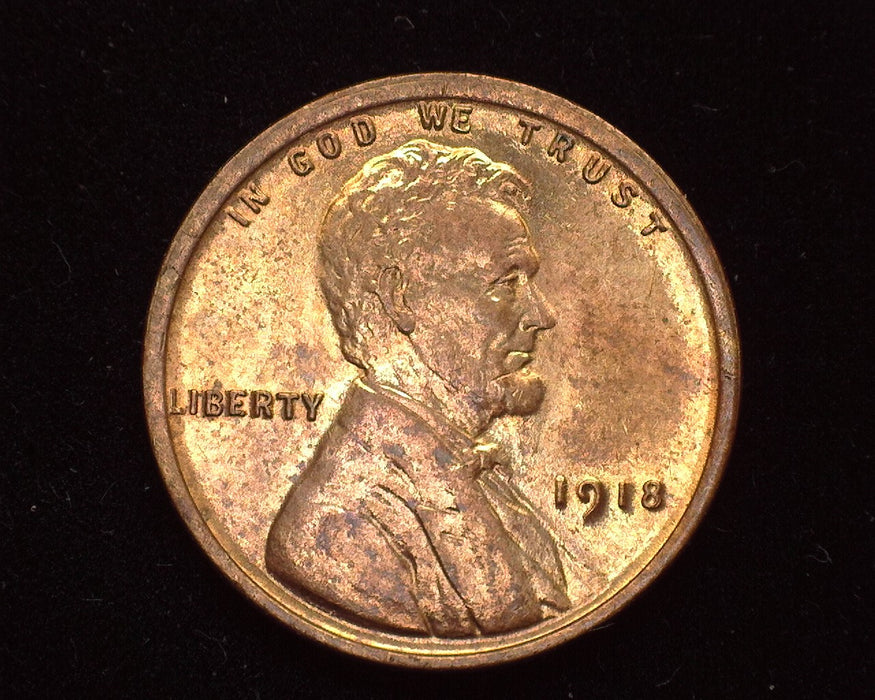 1918 Lincoln Wheat Cent BU Red - US Coin