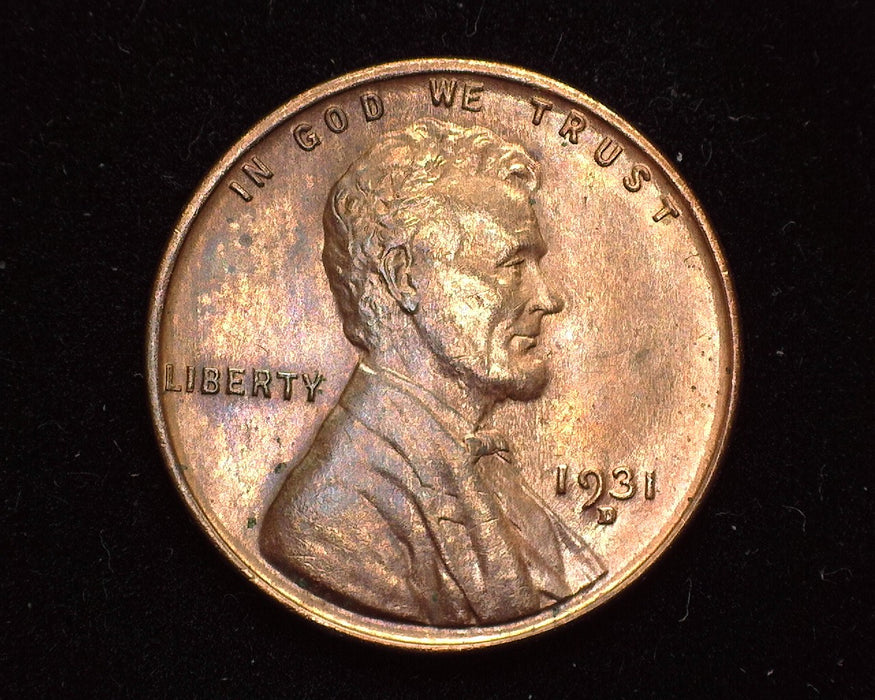 1931 D Lincoln Wheat Cent AU - US Coin