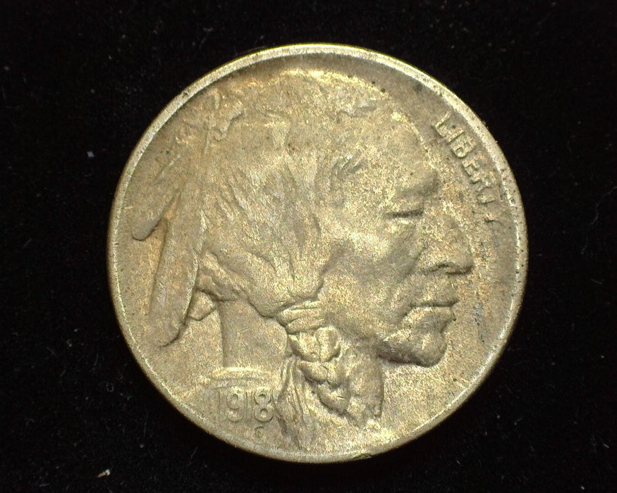 1918 D Buffalo Nickel XF Very slight pitting - US Coin