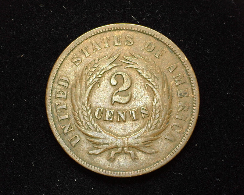 1864 Two Cent Piece F - US Coin