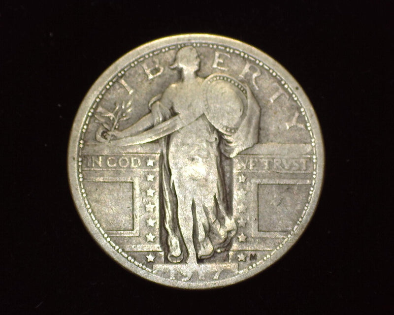 1917 Type 1 Standing Liberty Quarter VG - US Coin