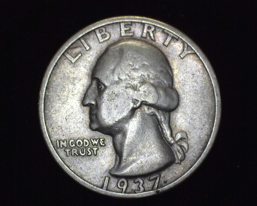 1937 S Washington Quarter F - US Coin