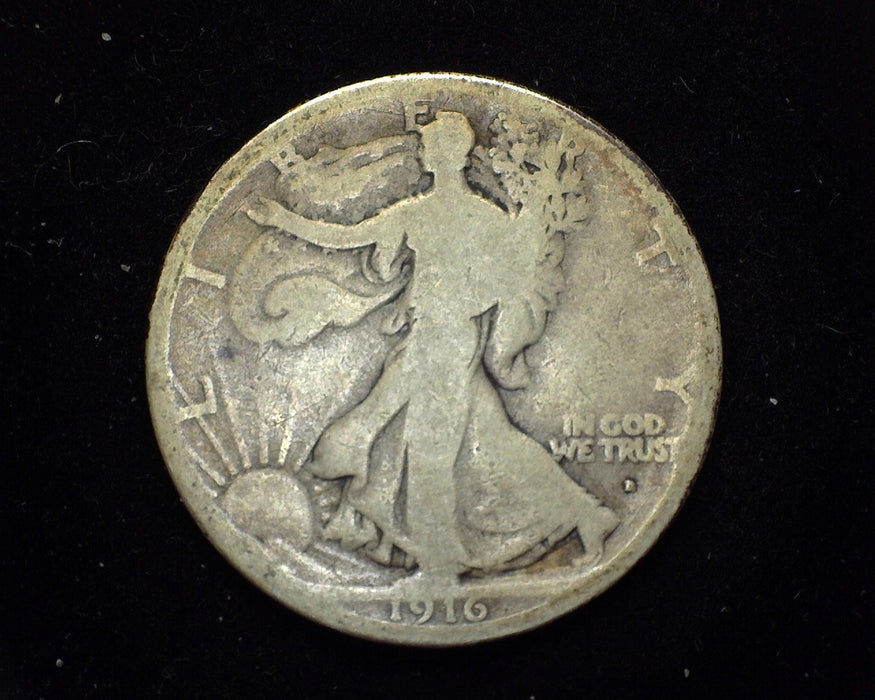 1916 D Liberty Walking Half Dollar G - US Coin