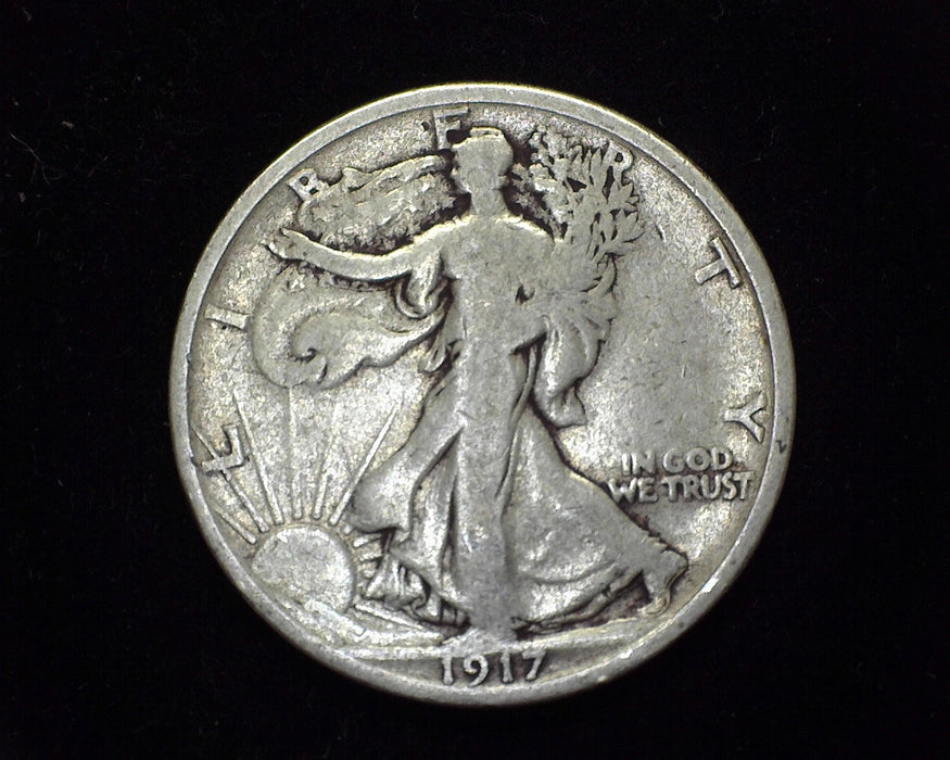 1917 D Liberty Walking Half Dollar VG Reverse - US Coin