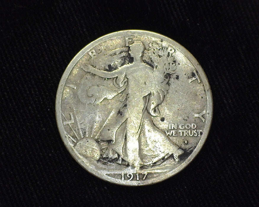 1917 S Liberty Walking Half Dollar VG Obverse - US Coin