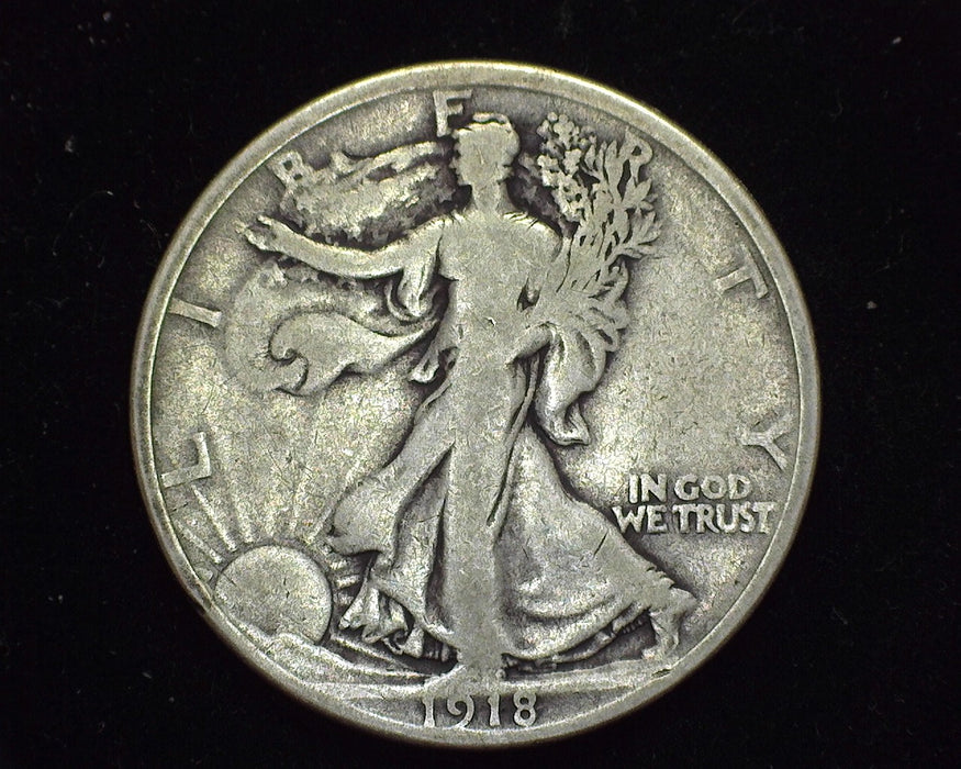 1918 Liberty Walking Half Dollar VG - US Coin