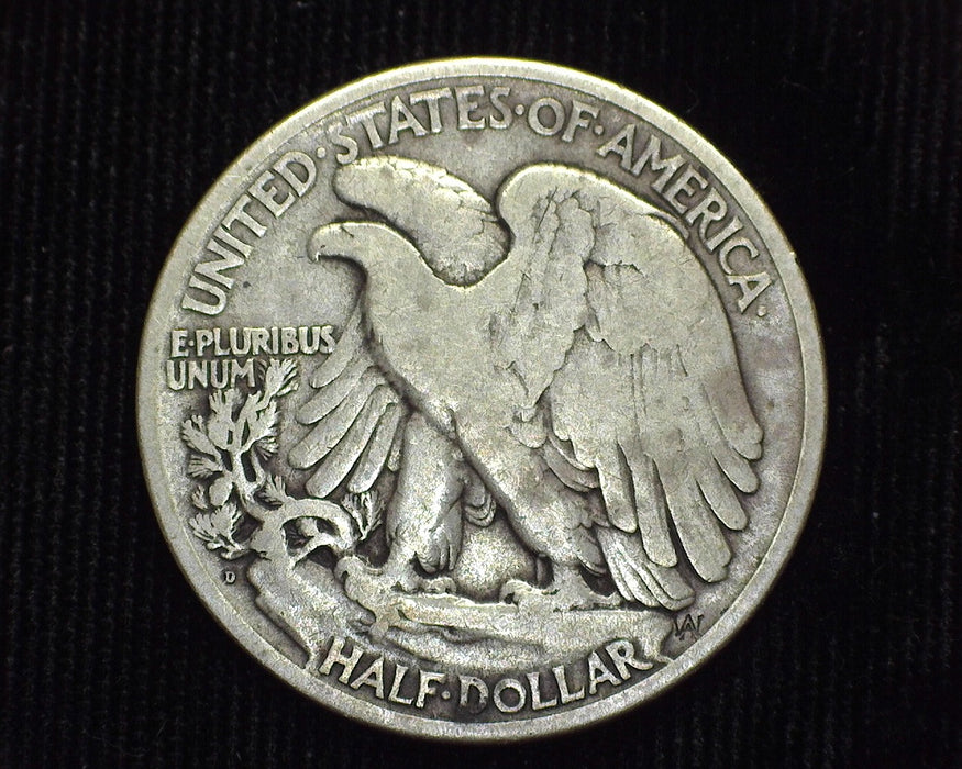1919D Liberty Walking Half Dollar F - US Coin