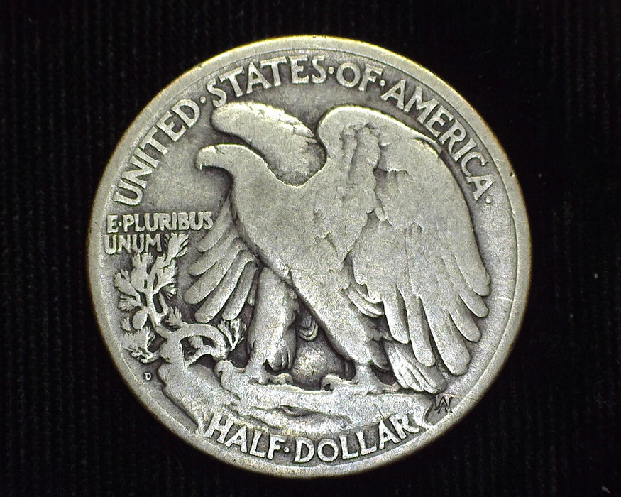 1921 D Liberty Walking Half Dollar VG/F - US Coin