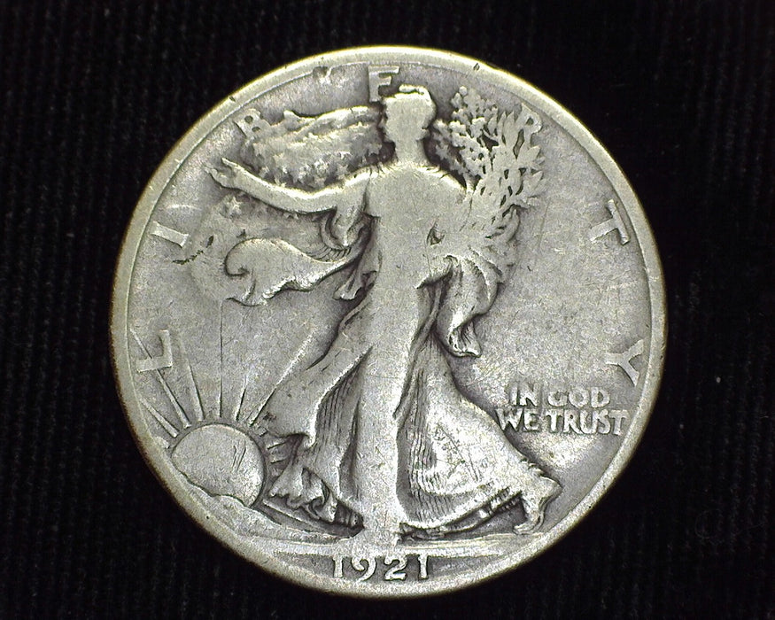 1921 D Liberty Walking Half Dollar VG/F - US Coin