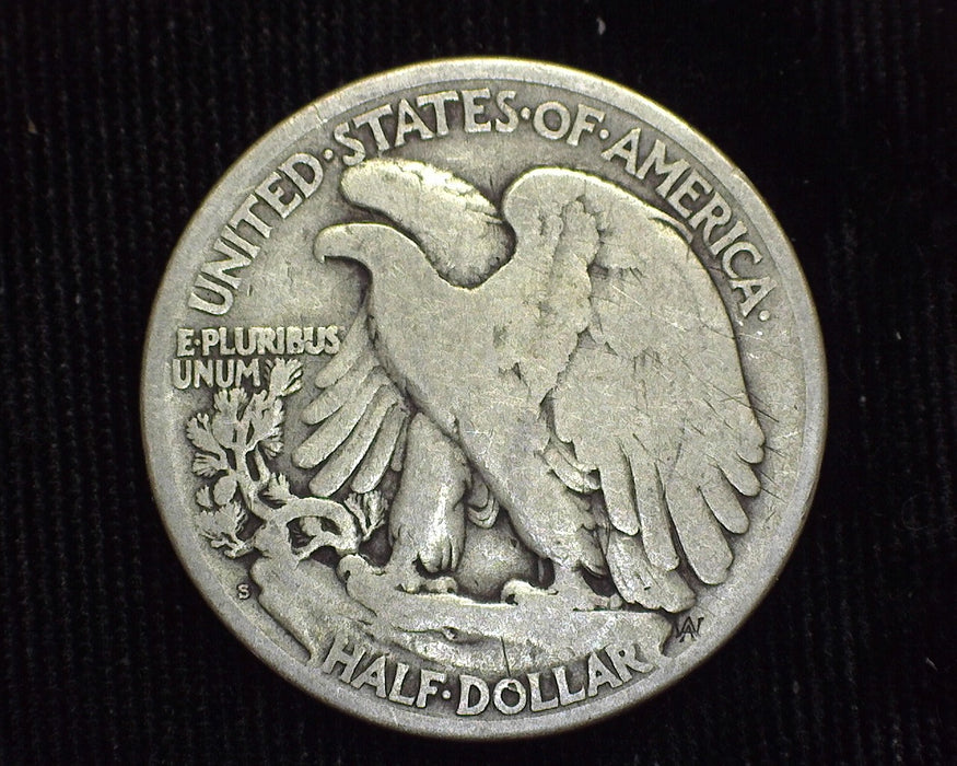1927 S Liberty Walking Half Dollar F - US Coin