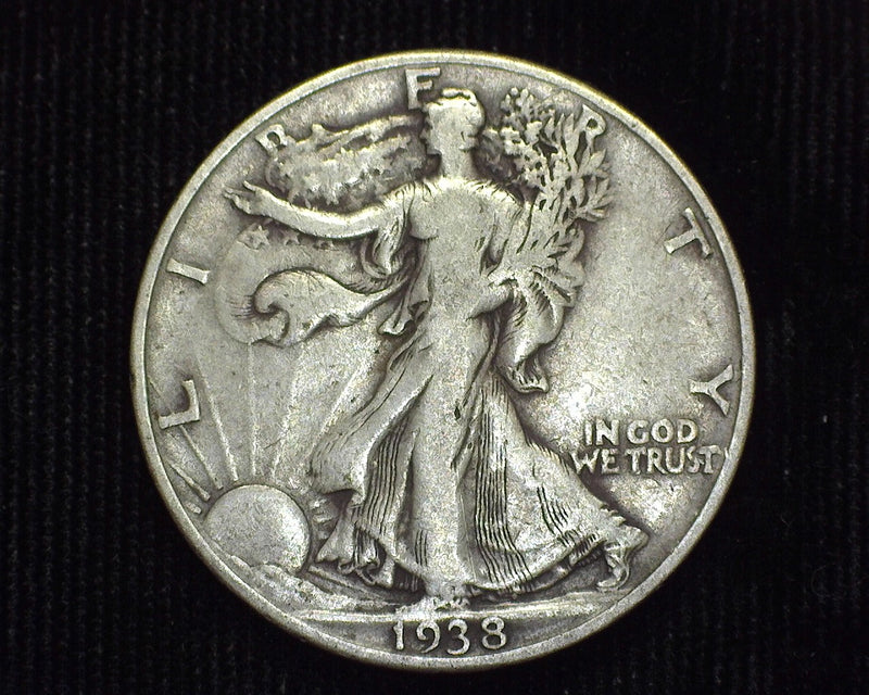 1938 D Liberty Walking Half Dollar VG - US Coin