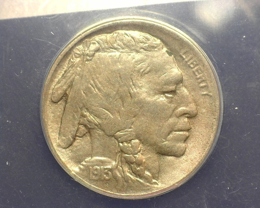 1913 D Var 2 Buffalo Nickel ANACS AU 58 - US Coin