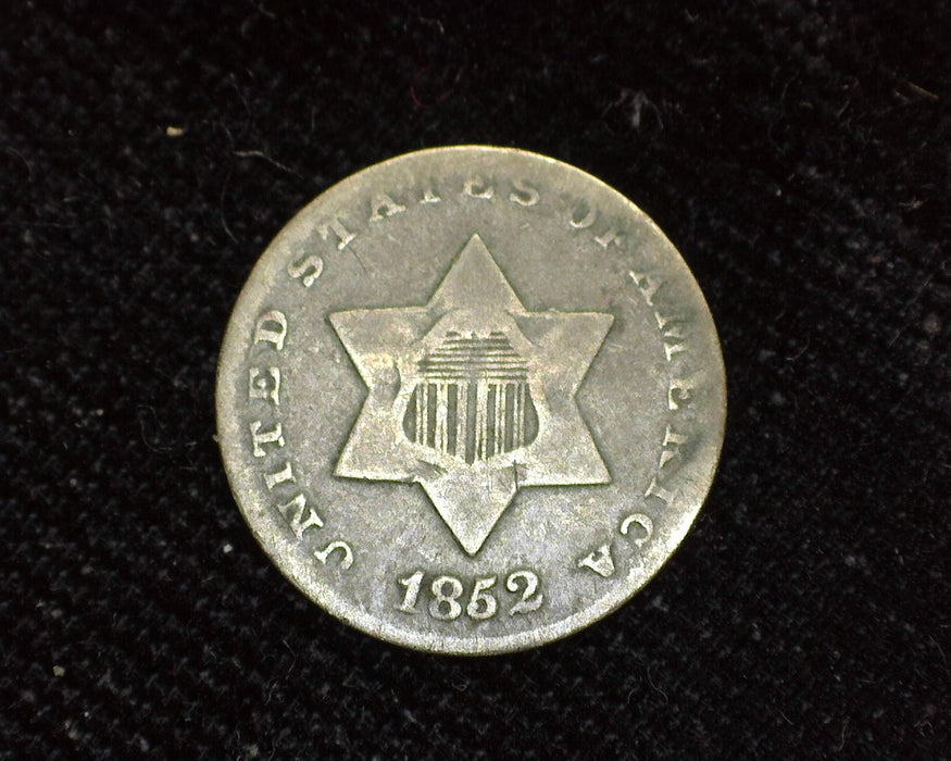1852 Three Cent Silver G - US Coin