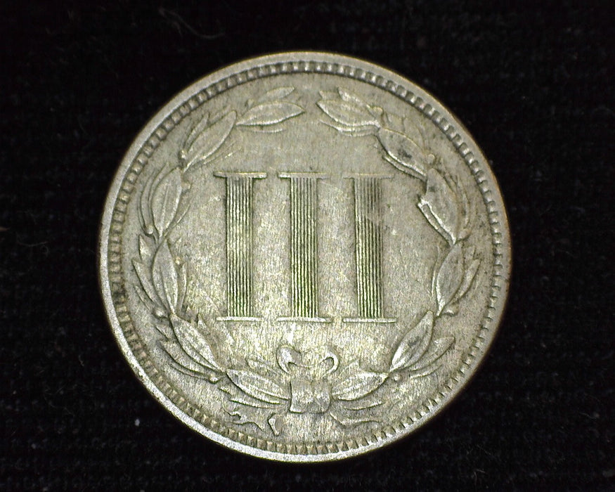 1865 Three Cent Nickel VF - US Coin