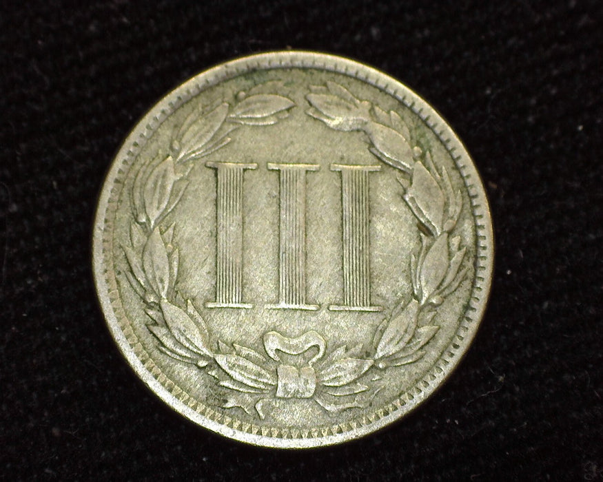 1872 Three Cent Nickel F/VF - US Coin