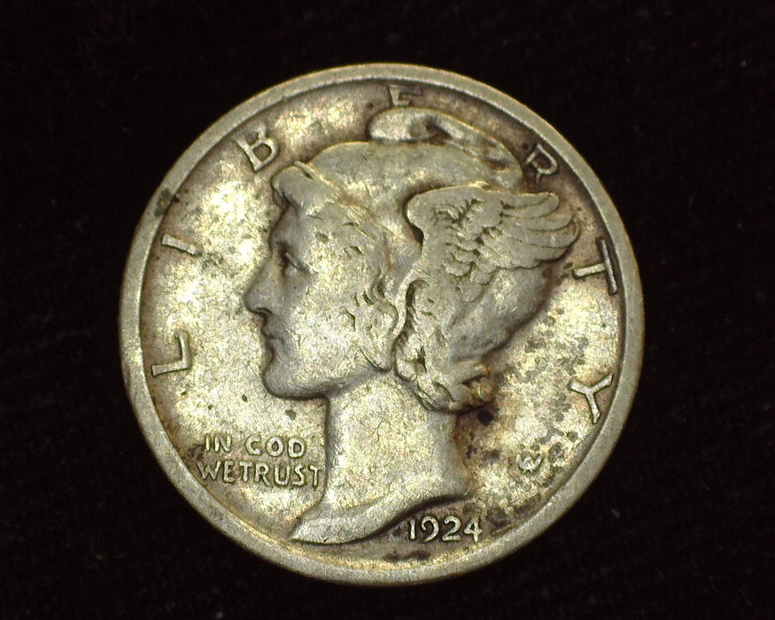 1924 D Mercury Dime F/VF - US Coin