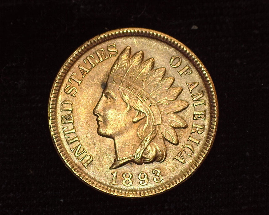 1893 Indian Head Penny/Cent BU - US Coin