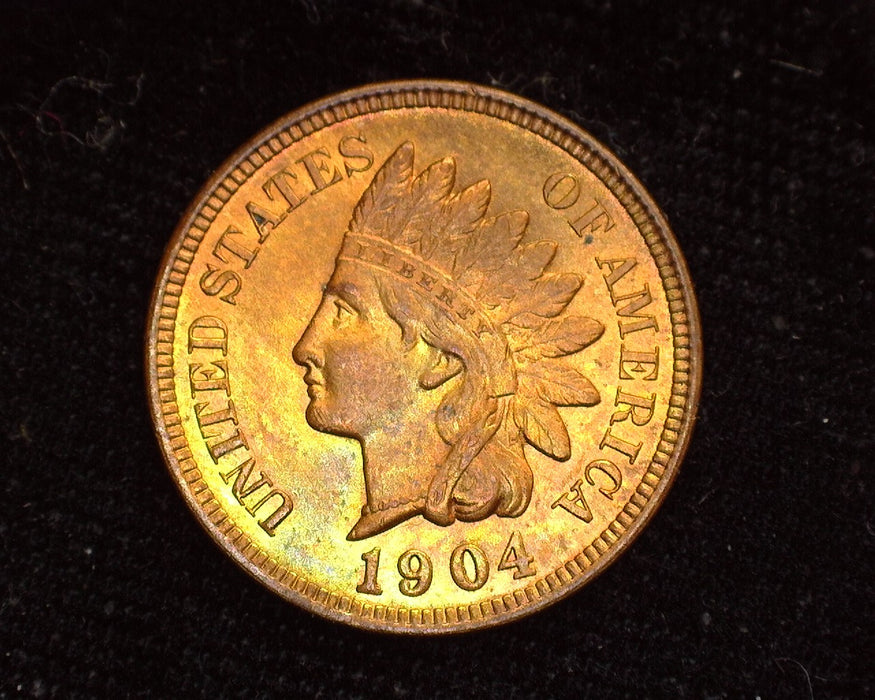 1904 Indian Head Penny/Cent BU Red - US Coin