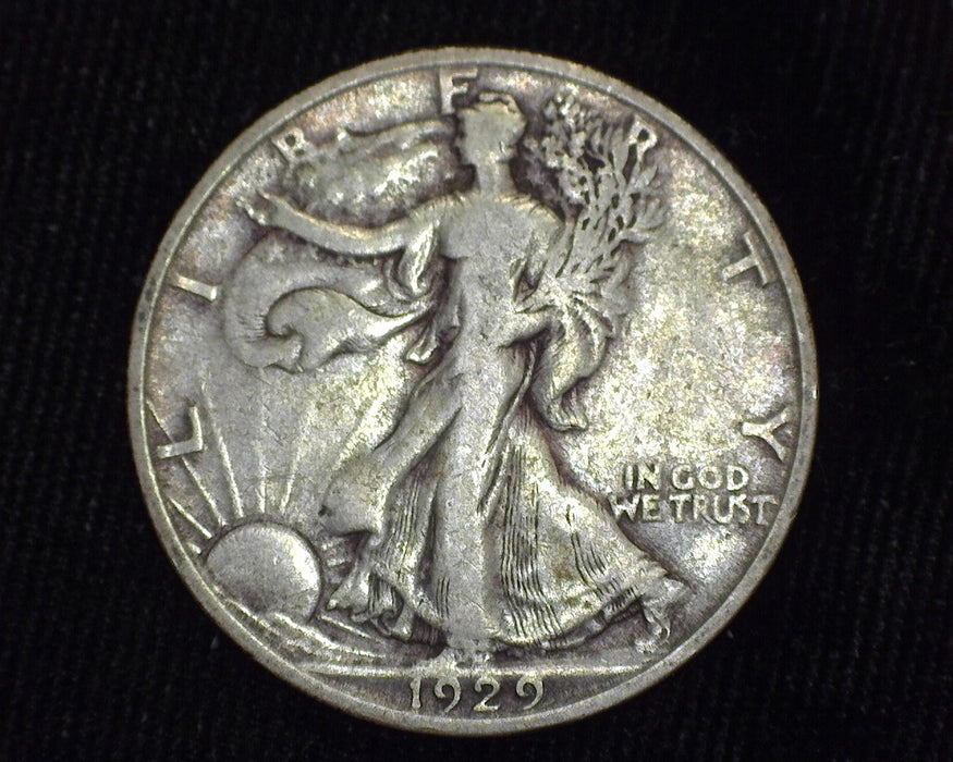 1929 S Liberty Walking Half Dollar F - US Coin