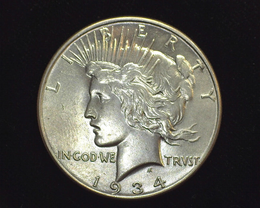 1934 Peace Dollar AU - 58 - US Coin