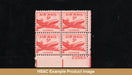 #C33 1947 5 Cents Dc4 Skymaster Mnh Airmail Plate Block Us Stamps F/Vf Pb Generic