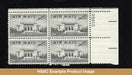 #C34 1947 10 Cents Pan American Union Building Washington Dc & Martin 2-0-2 Mnh Airmail Plate Block