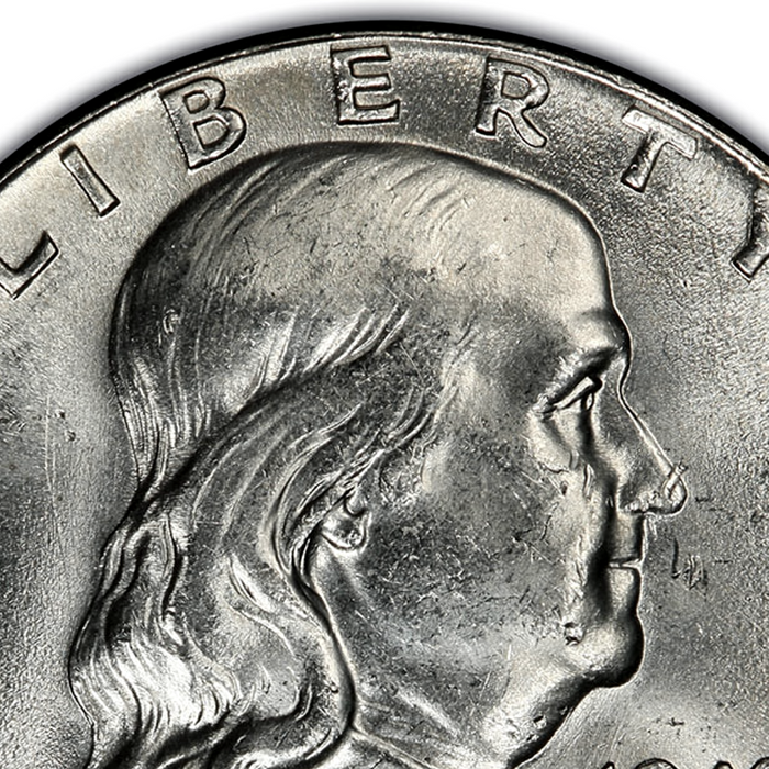HS&C: 1953 S Half Dollar Franklin BU Coin
