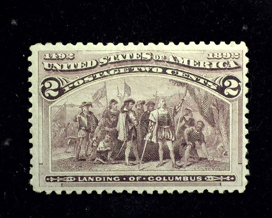 #231 Mint 2 Cent Columbian VF LH US Stamp