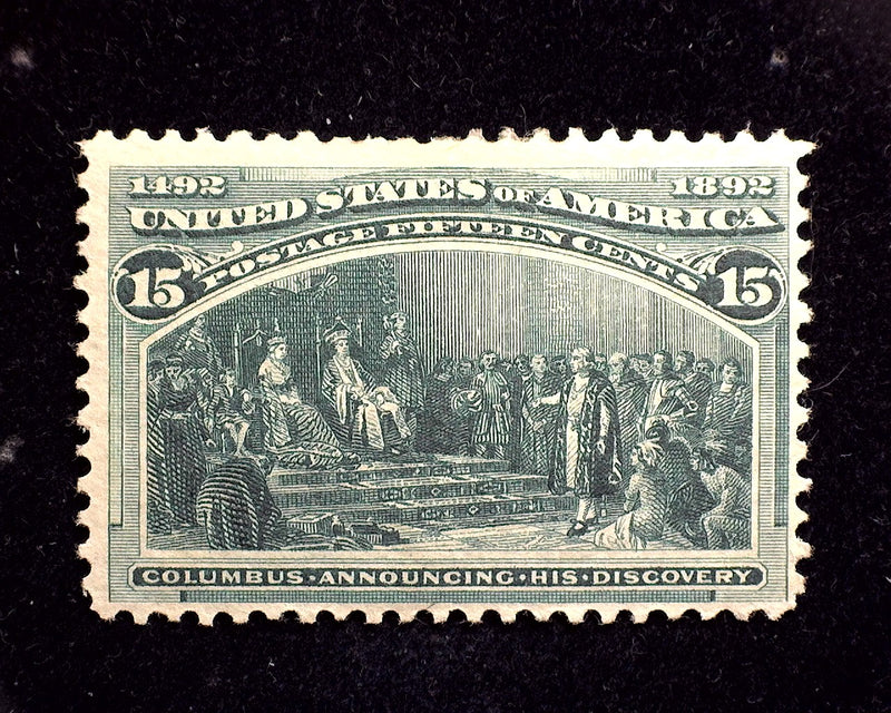 #238 15c Columbian. Mint F/VF LH - US Stamp