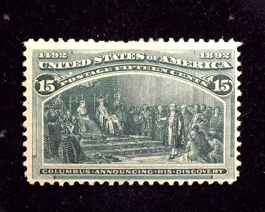 #238 15 Cent Columbian. Mint F/VF LH US Stamp