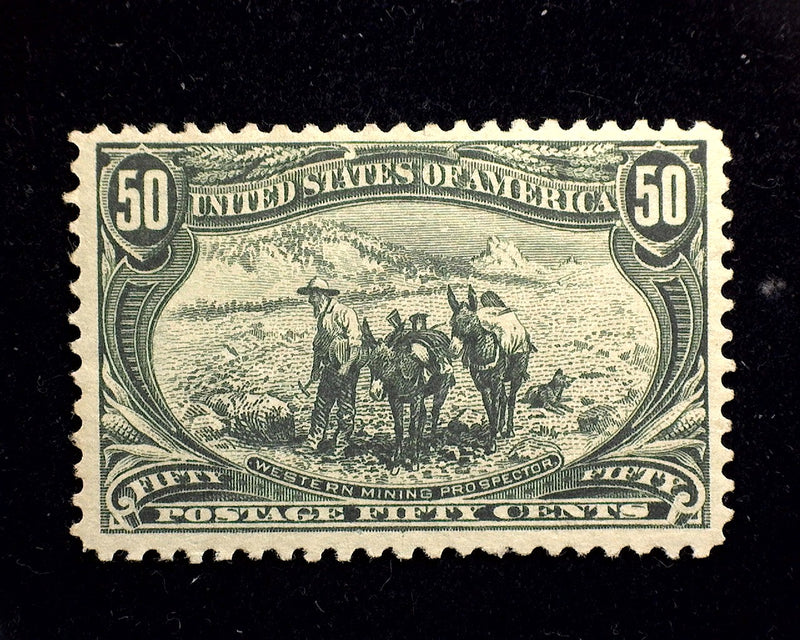 #291 50c Trans Mississippi Nice appearance, gum disturbance. Mint VF/XF H - US Stamp